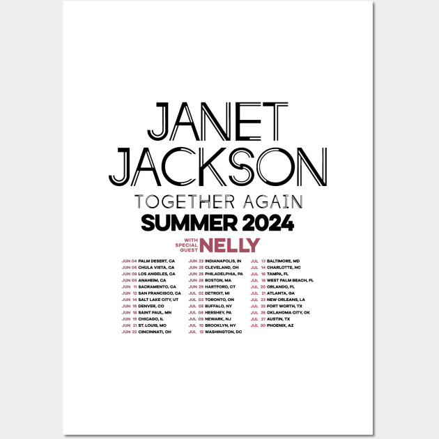 Janet Jackson Vintage Together Again Summer 2024 Wall Art by Garza Arcane